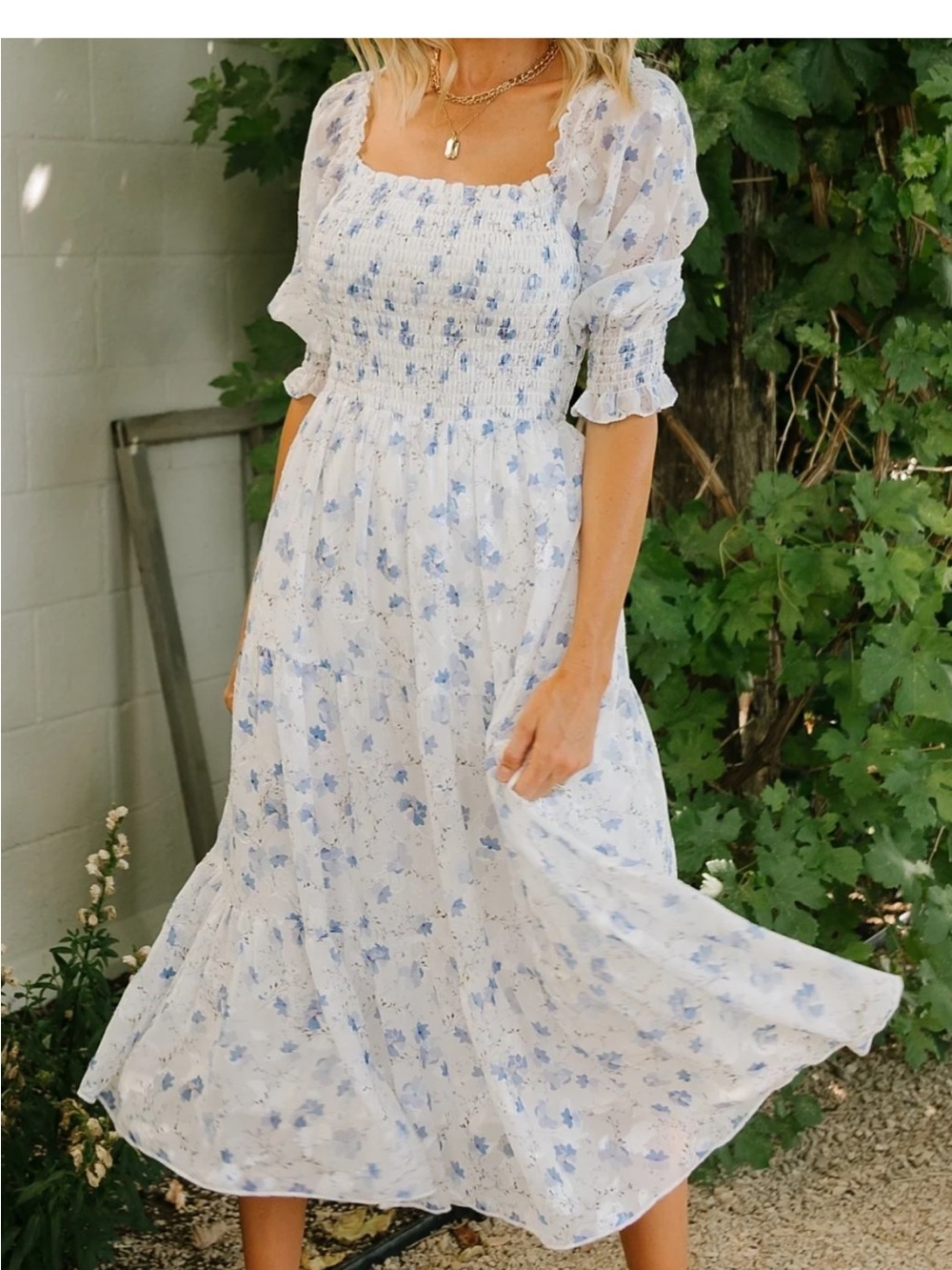 Baltic Born Fabian Jacquard Midi Dress